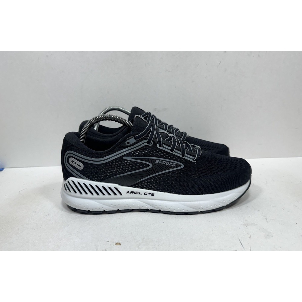 Brooks Ariel GTS 23 Women Size 9 1203901B090 Black White Running Shoes Sneakers